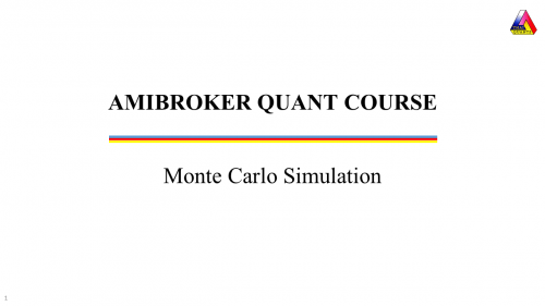 Monte Carlo Simulation in AmiBroker